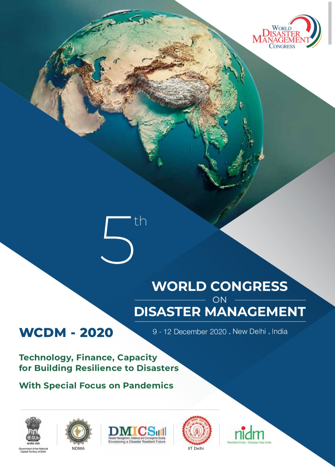 5th WORLD CONFERENCE ON DISASTER MANAGEMENTD9-12 december 2020  New Delhi India.